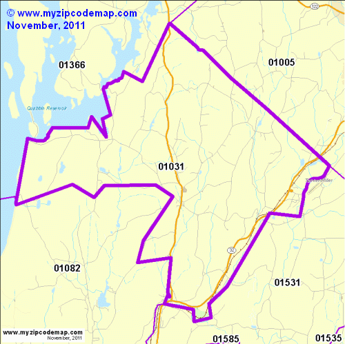map of 01031