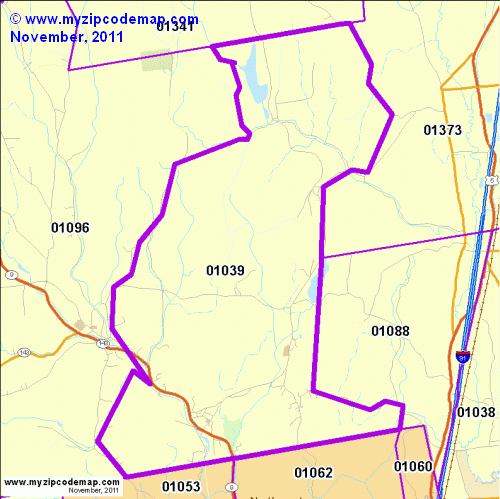 map of 01039
