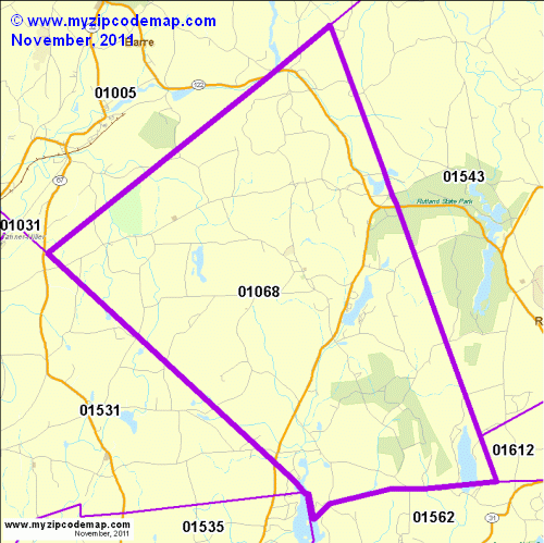 map of 01068