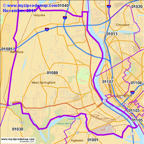 map of 01089