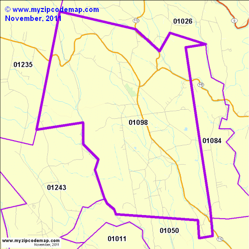 map of 01098