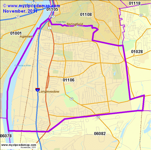 map of 01106