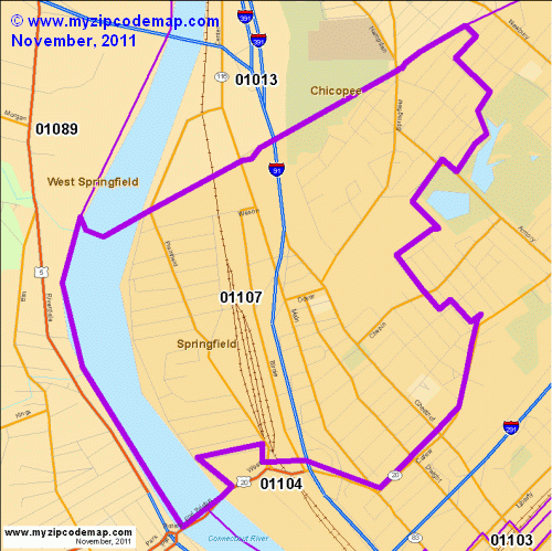 map of 01107
