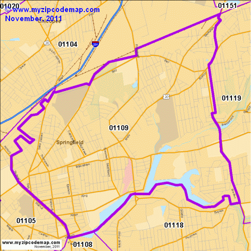 map of 01109