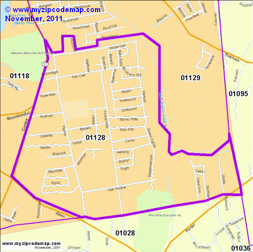 map of 01128