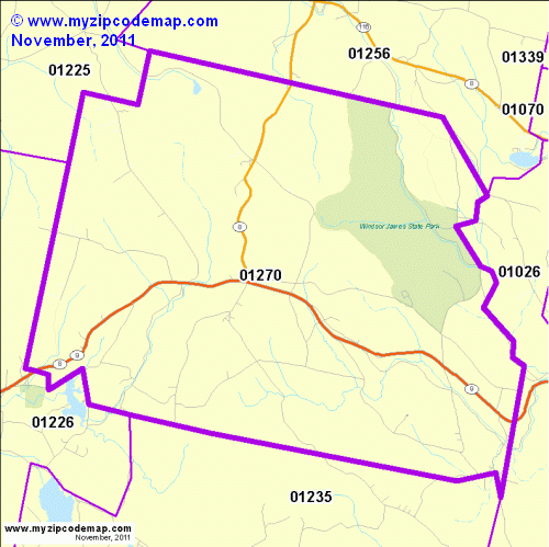 map of 01270