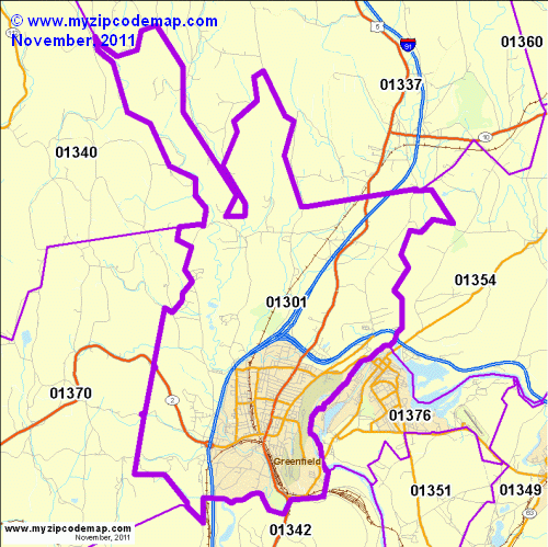 map of 01301