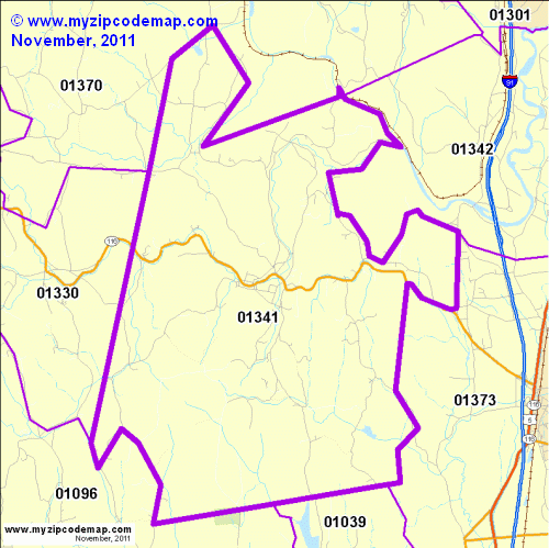 map of 01341