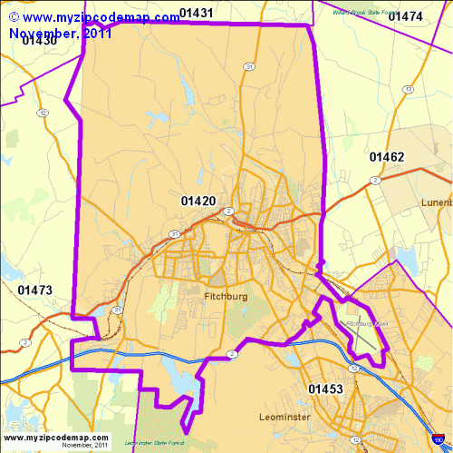 map of 01420