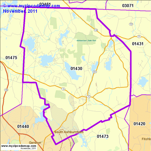 map of 01430