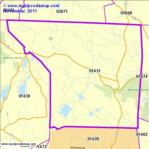 map of 01431