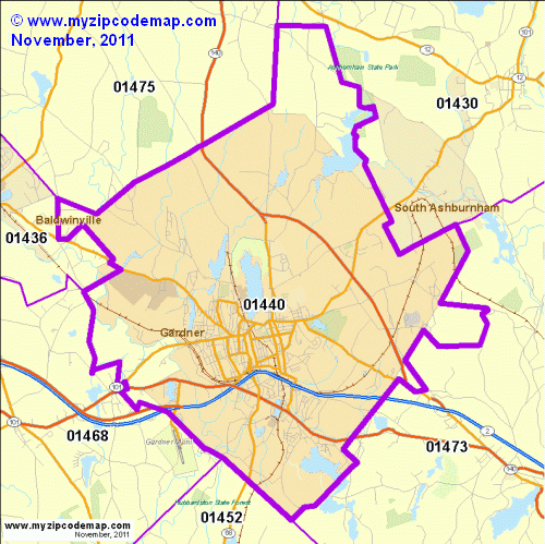 map of 01440