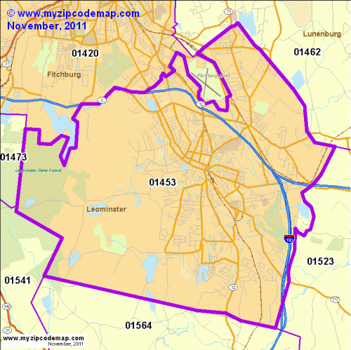 map of 01453