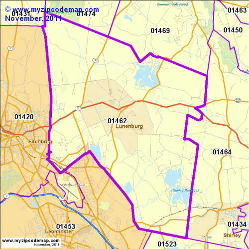 map of 01462