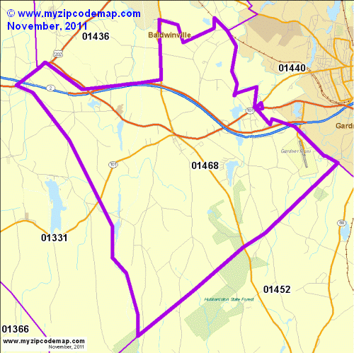 map of 01468