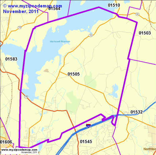 map of 01505