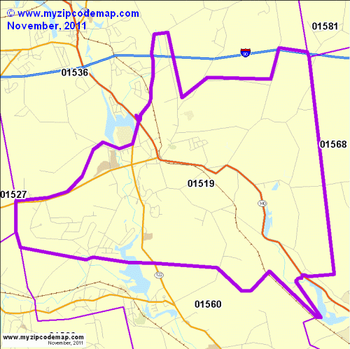 map of 01519