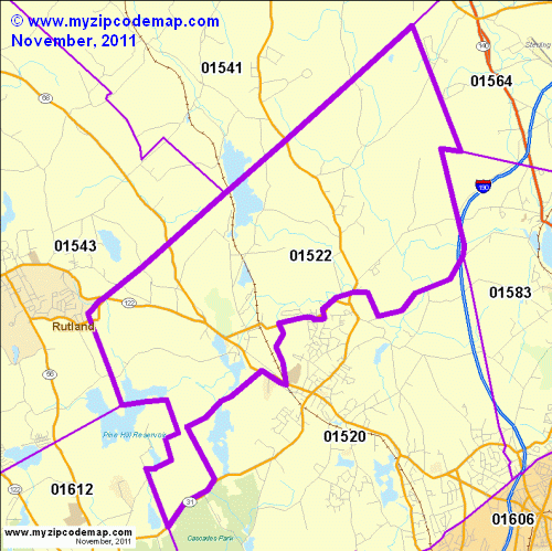 map of 01522