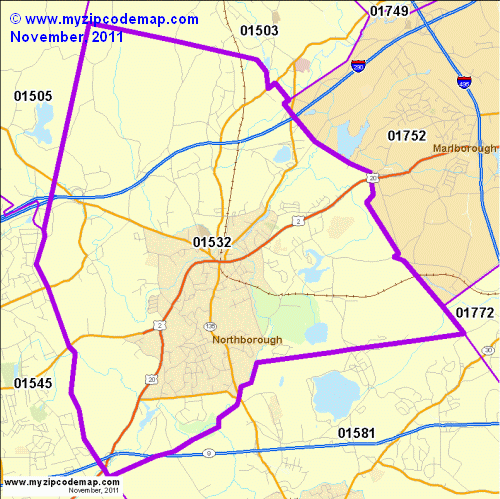 map of 01532