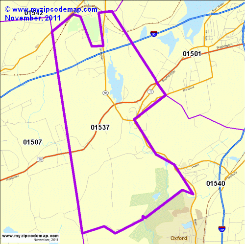 map of 01537