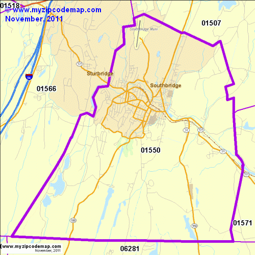 map of 01550