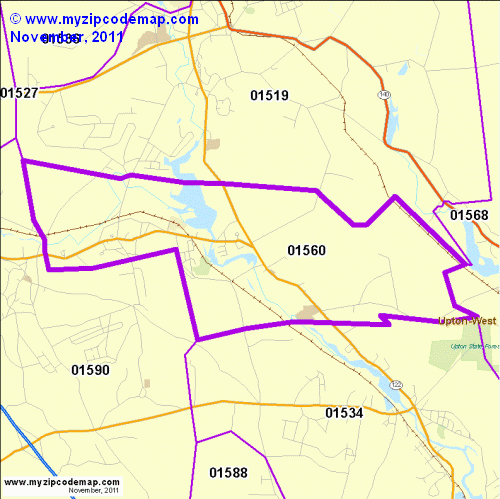 map of 01560