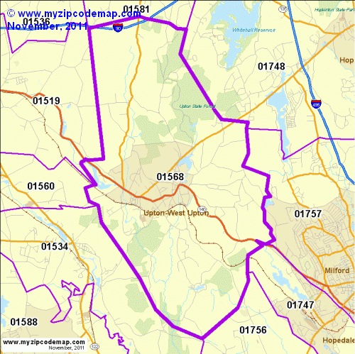 map of 01568