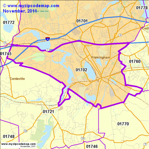 map of 01702