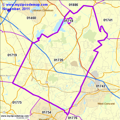 map of 01720