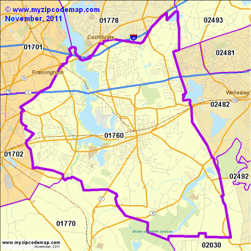 map of 01760
