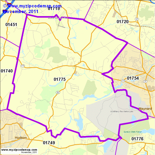 map of 01775