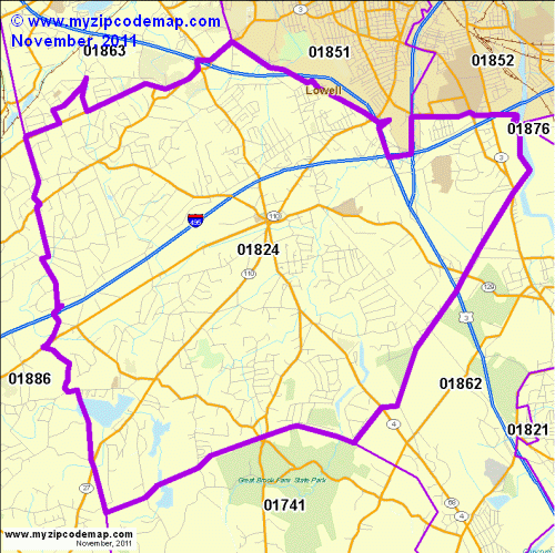 map of 01824