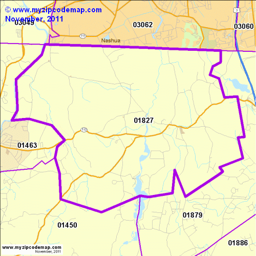 map of 01827