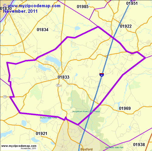 map of 01833