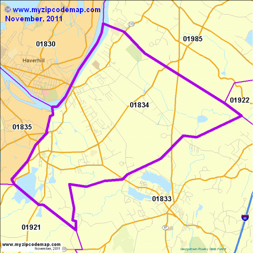 map of 01834