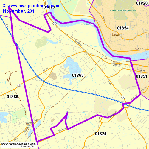 map of 01863