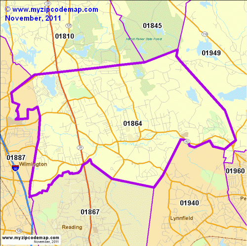 map of 01864