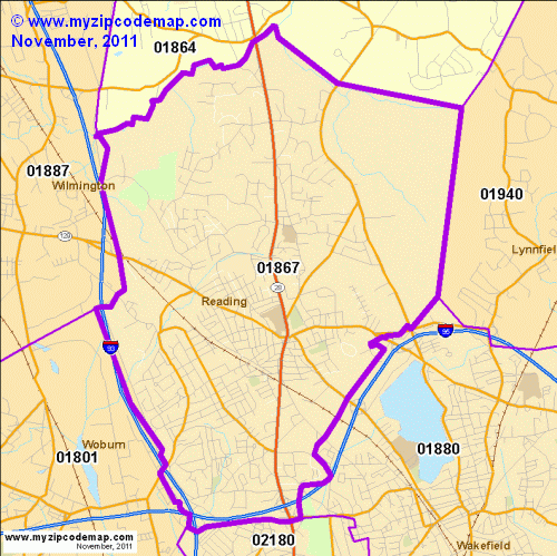map of 01867