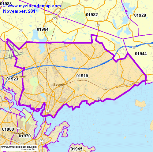 map of 01915