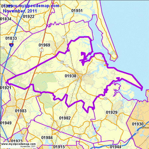 map of 01938