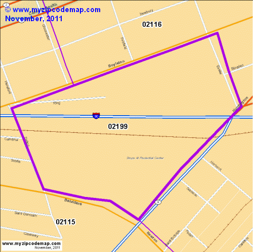 map of 02199
