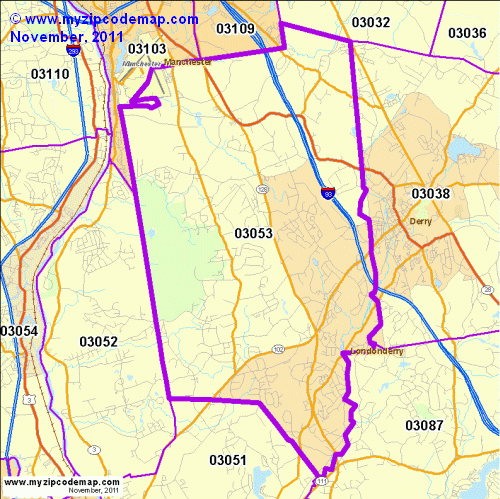 map of 03053