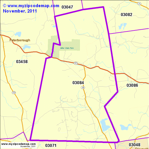map of 03084