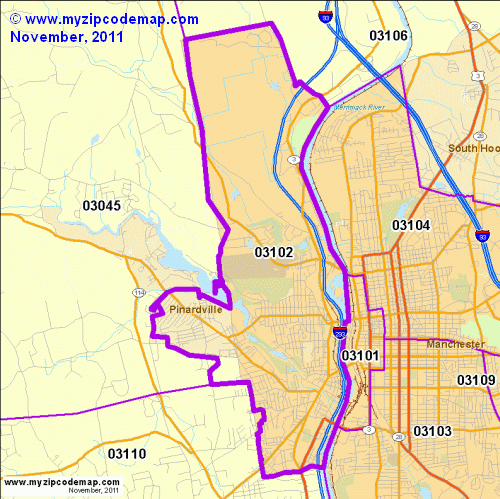 map of 03102