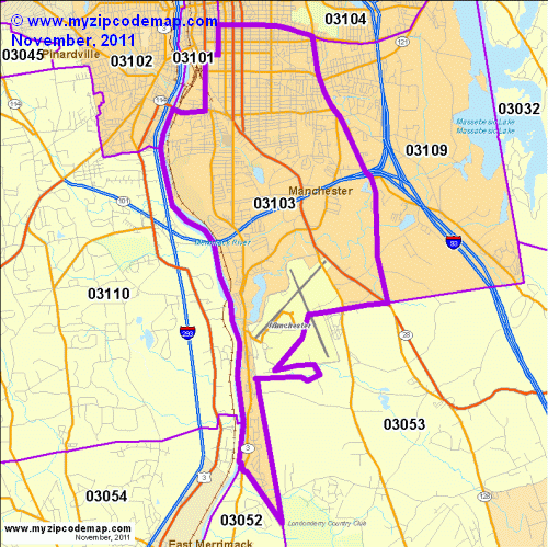 map of 03103