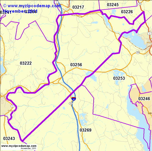 map of 03256