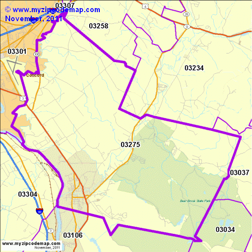 map of 03275