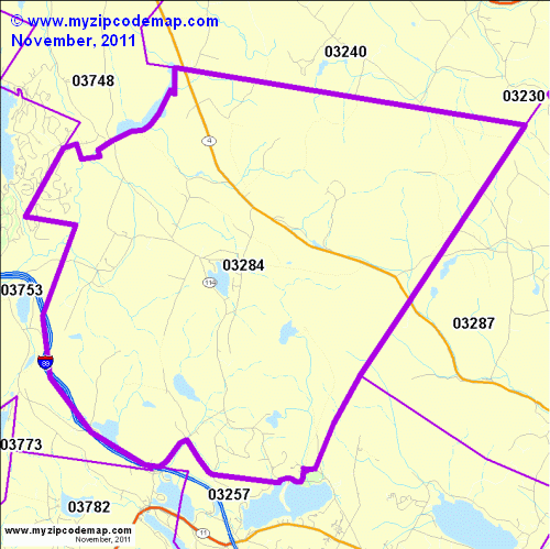 map of 03284