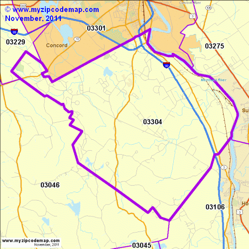 map of 03304