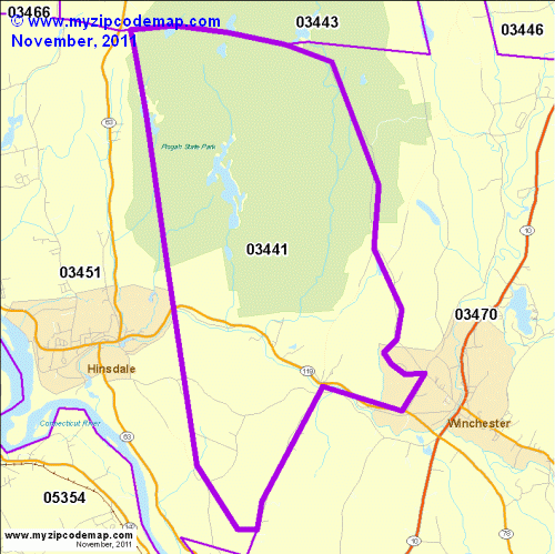 map of 03441